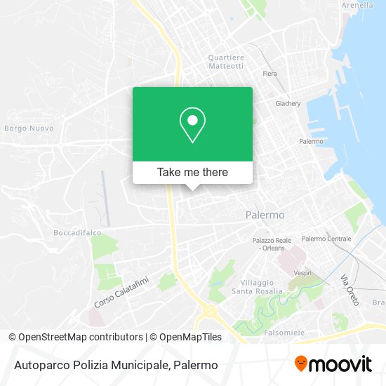 Autoparco Polizia Municipale map