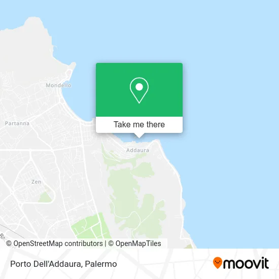 Porto Dell'Addaura map