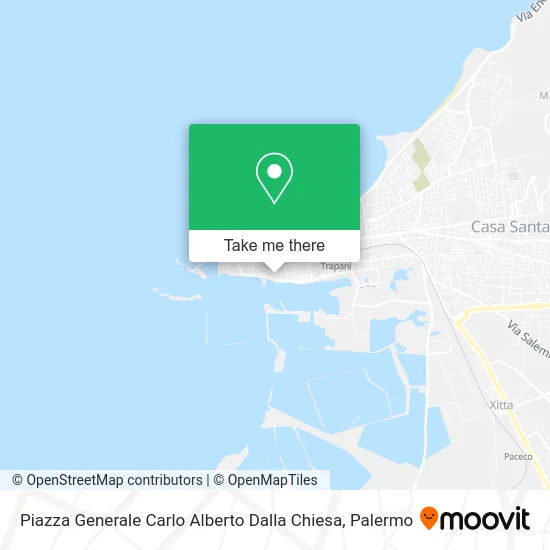 General Carlo Alberto Dalla Chiesa Square map