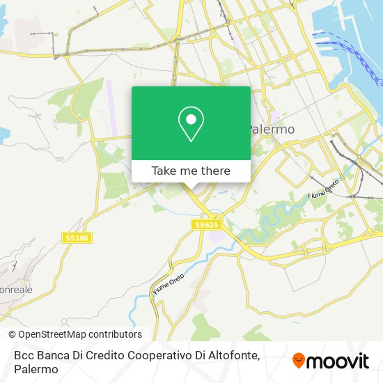 Bcc Banca Di Credito Cooperativo Di Altofonte map