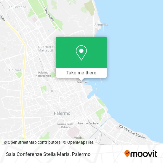 Sala Conferenze Stella Maris map
