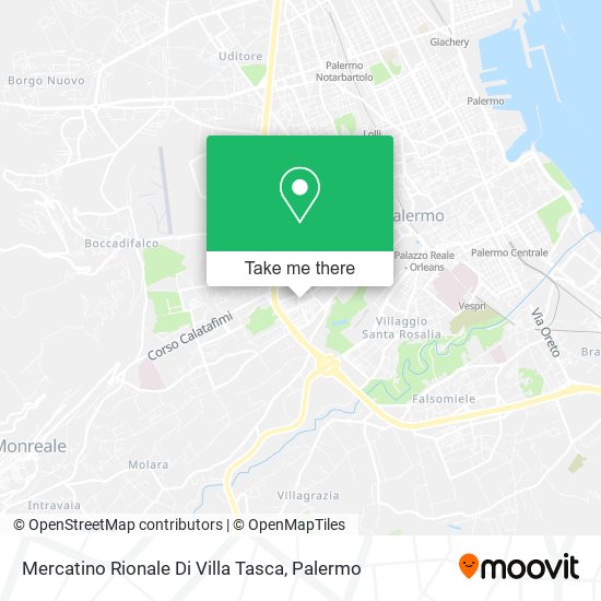 Mercatino Rionale Di Villa Tasca map