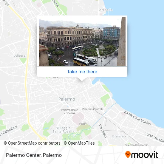 Palermo Center map