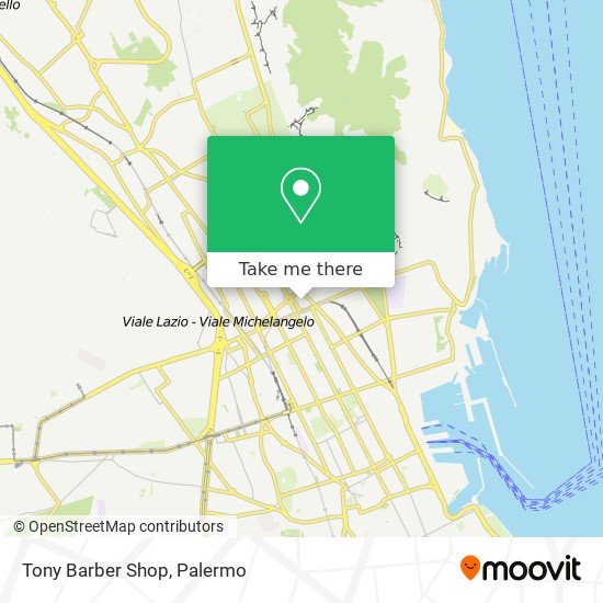 Tony Barber Shop map