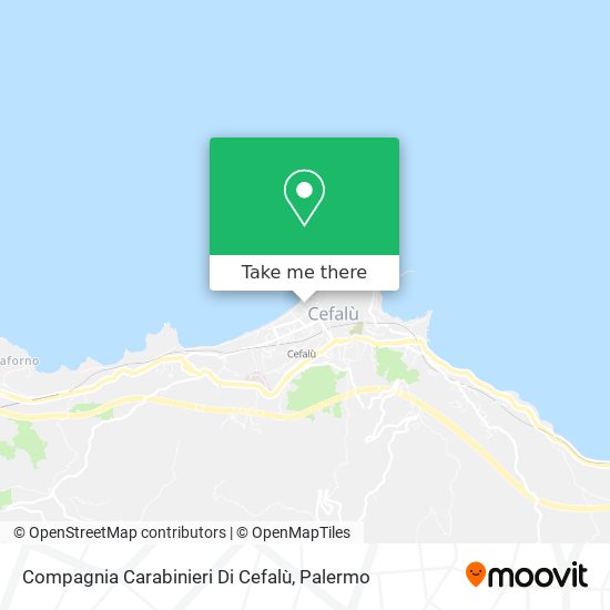 Compagnia Carabinieri Di Cefalù map