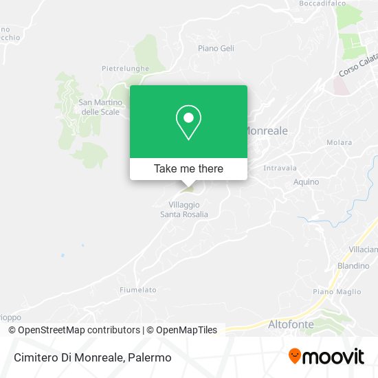 Cimitero Di Monreale map