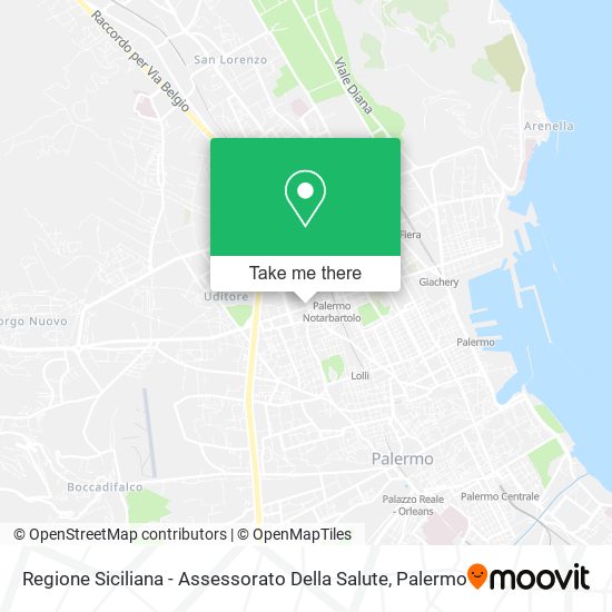 Regione Siciliana - Assessorato Della Salute map