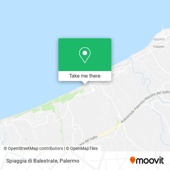 Spiaggia di Balestrate map