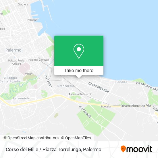 Corso dei Mille / Piazza Torrelunga map