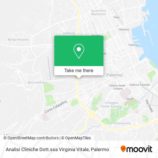 Analisi Cliniche Dott.ssa Virginia Vitale map