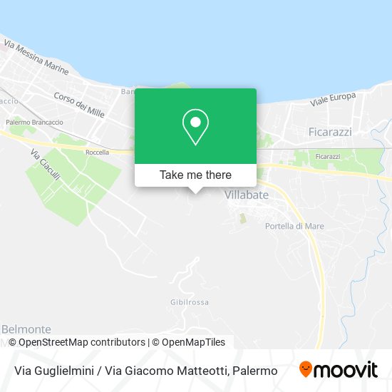 Via Guglielmini / Via Giacomo Matteotti map