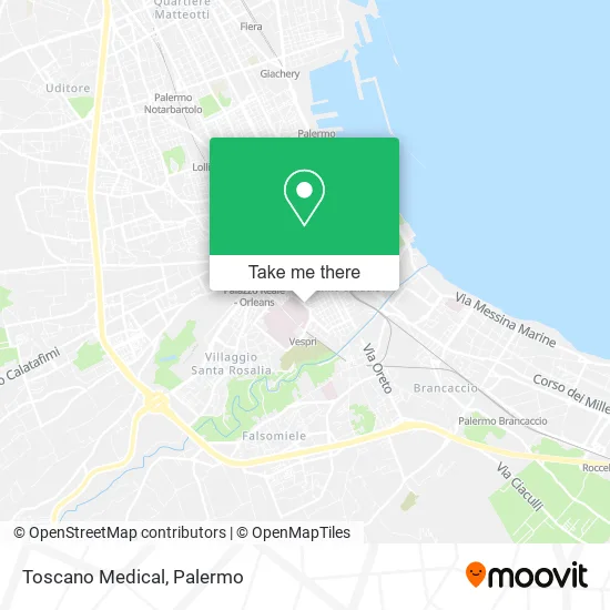 Toscano Medical map