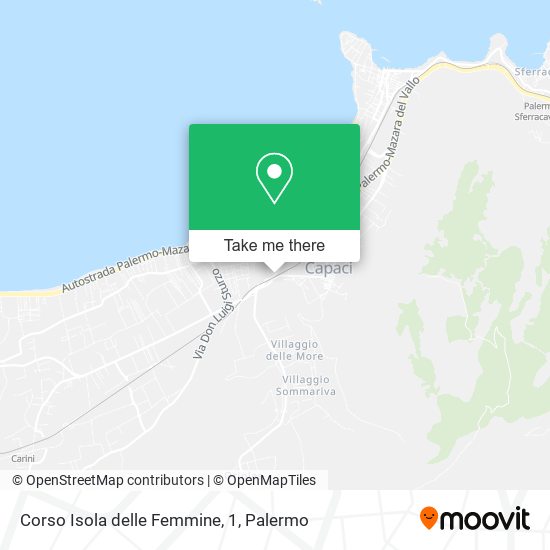 Corso Isola delle Femmine, 1 map