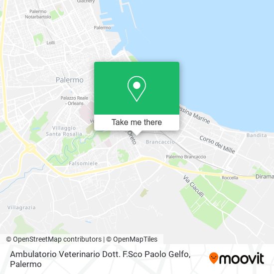Ambulatorio Veterinario Dott. F.Sco Paolo Gelfo map