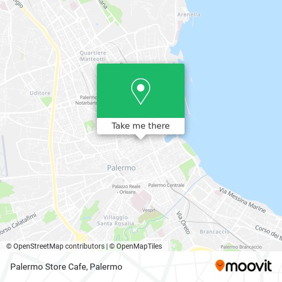 Palermo Store Cafe map