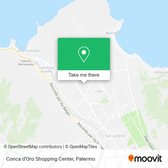 Conca d'Oro Shopping Center map