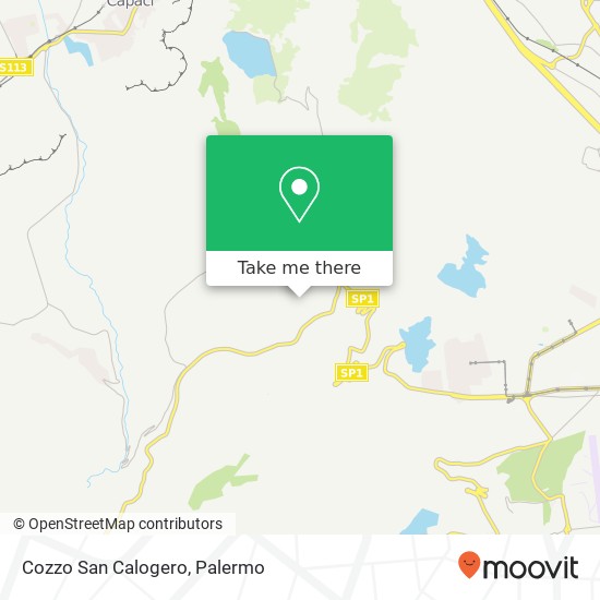 Cozzo San Calogero map