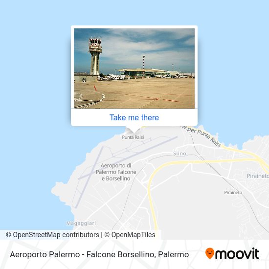 Aeroporto Palermo - Falcone Borsellino map
