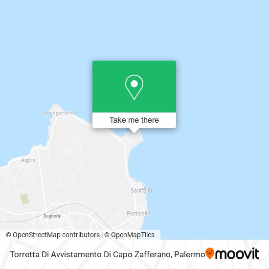 Torretta Di Avvistamento Di Capo Zafferano map