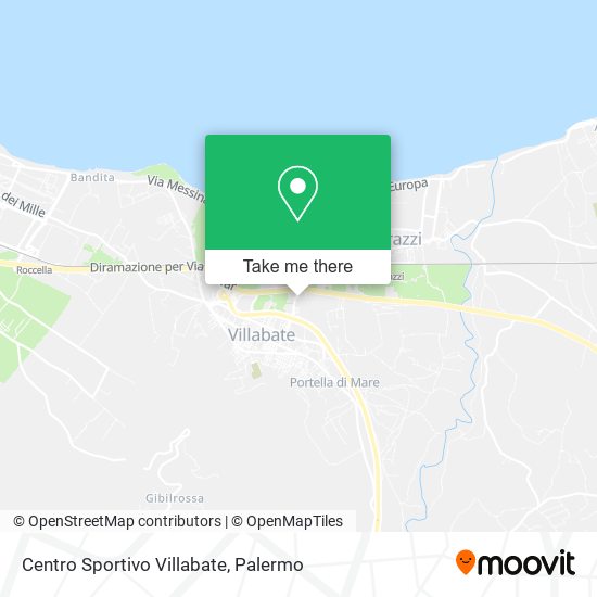 Centro Sportivo Villabate map