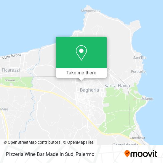Pizzeria Wine Bar Made In Sud map