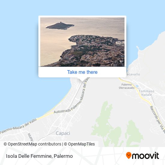 Isola Delle Femmine map