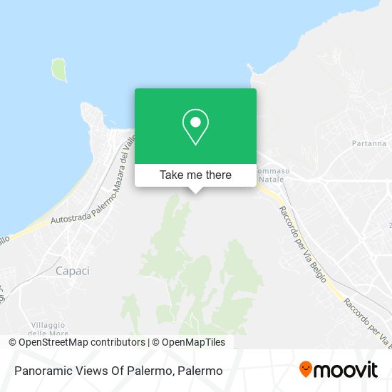 Panoramic Views Of Palermo map