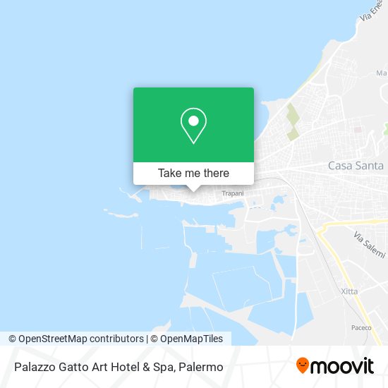 Palazzo Gatto Art Hotel & Spa map