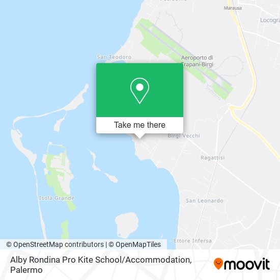Alby Rondina Pro Kite School / Accommodation map