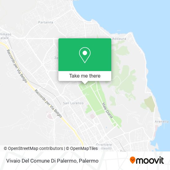 Vivaio Del Comune Di Palermo map