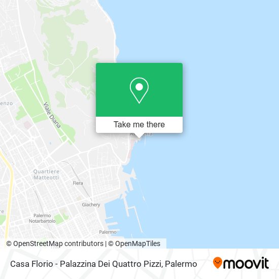 Casa Florio - Palazzina Dei Quattro Pizzi map