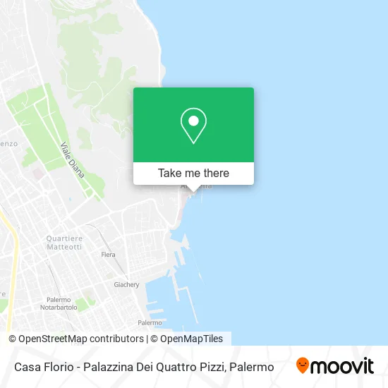 Casa Florio - Palazzina Dei Quattro Pizzi map