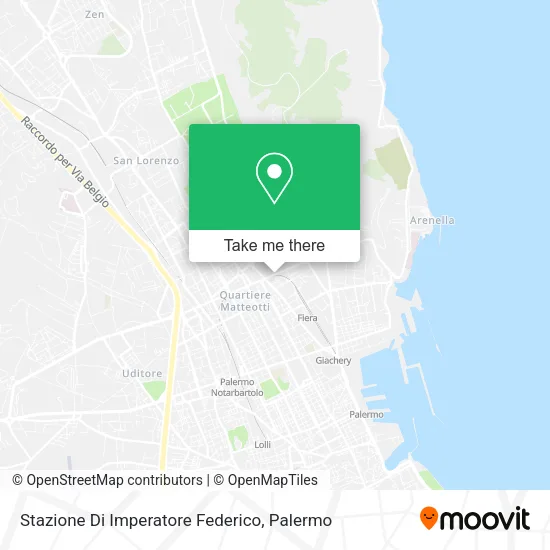 Stazione Di Imperatore Federico map