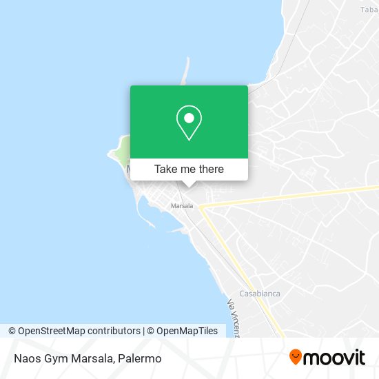 Naos Gym Marsala map