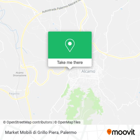 Market Mobili di Grillo Piera map