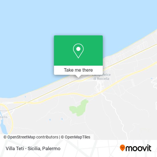 Villa Teti - Sicilia map