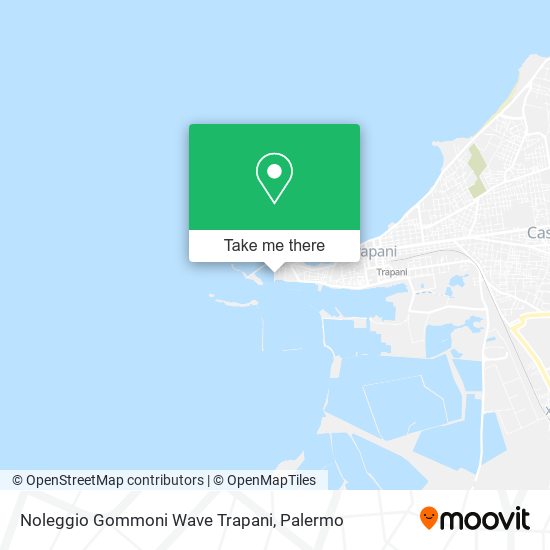 Noleggio Gommoni Wave Trapani map