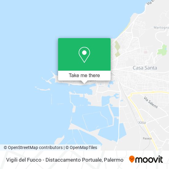 Vigili del Fuoco - Distaccamento Portuale map