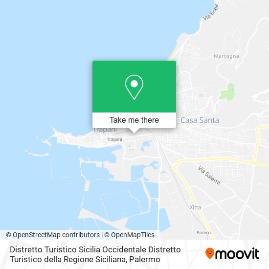 Distretto Turistico Sicilia Occidentale Distretto Turistico della Regione Siciliana map