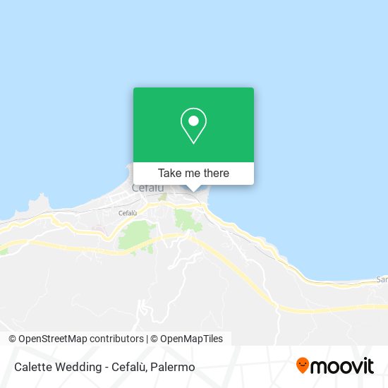 Calette Wedding - Cefalù map
