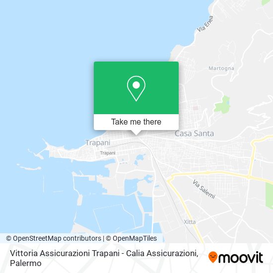 Vittoria Assicurazioni Trapani - Calia Assicurazioni map