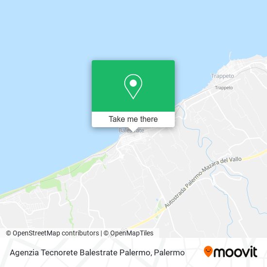 Agenzia Tecnorete Balestrate Palermo map