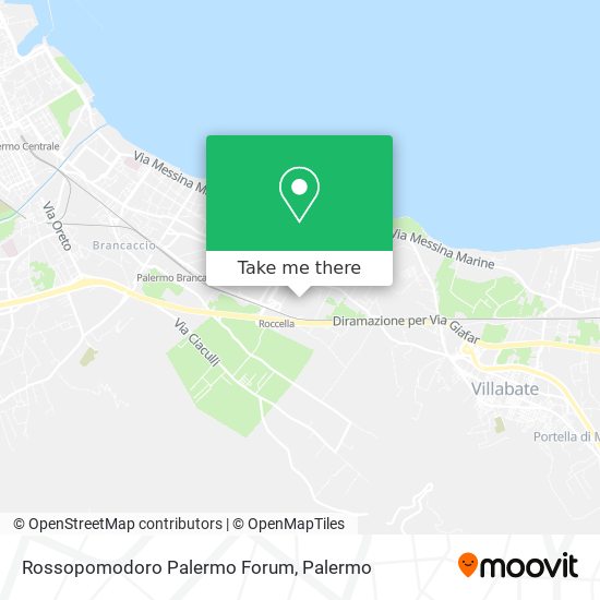 Rossopomodoro Palermo Forum map