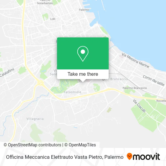 Mechanical and Electrical Workshop Vasta Pietro map