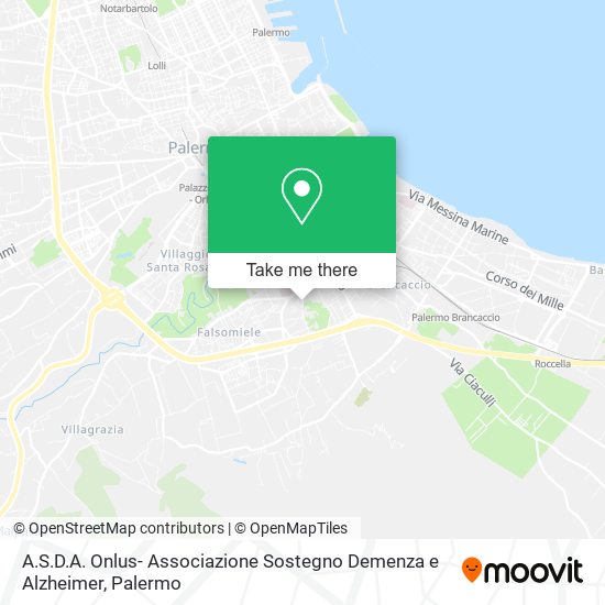 A.S.D.A. Onlus- Associazione Sostegno Demenza e Alzheimer map