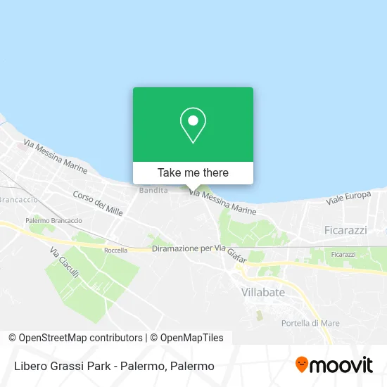 Libero Grassi Park - Palermo map