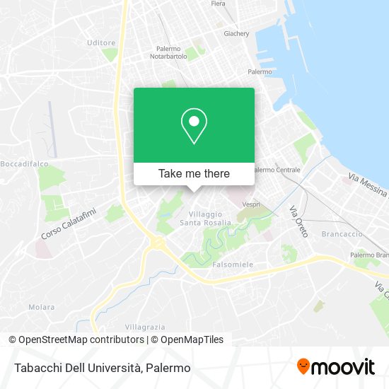 Tabacchi Dell Università map