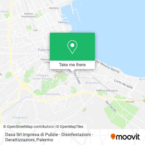 Dasa Srl Impresa di Pulizie - Disinfestazioni - Derattizzazioni map
