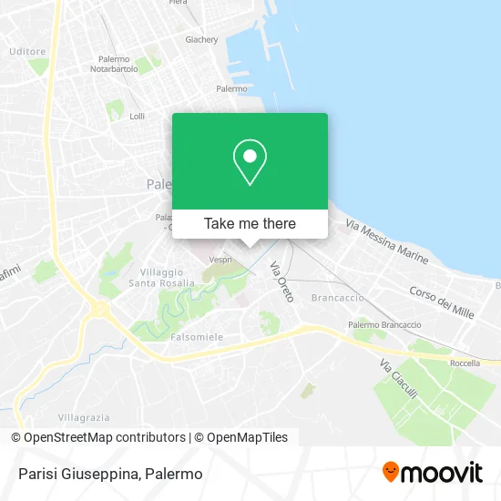 Parisi Giuseppina map