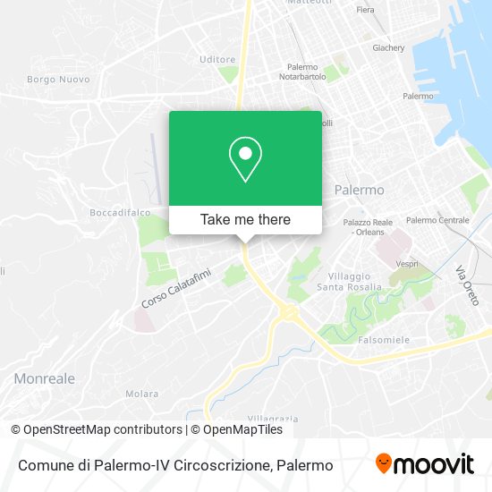 Comune di Palermo-IV Circoscrizione map